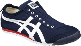 onitsuka tiger slip on cream navy