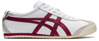 codo sector eterno UNISEX MEXICO 66 | White/Burgundy | Shoes | Onitsuka Tiger