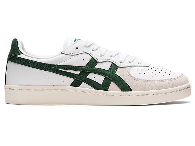 Image 1 of 9 of Unisex White/Hunter Green GSM CHAUSSURES