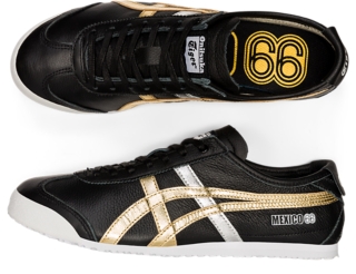 UNISEX MEXICO 66 | Black/Gold | Shoes | Onitsuka Tiger