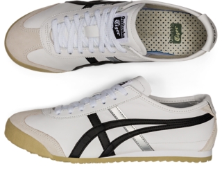 Onitsuka white hot sale and black