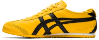 yellow asics sneakers