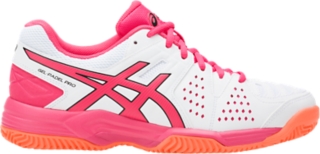 GEL PADEL PRO 3 SG Women WHITE ROUGE RED FLASH CORAL notdisplayed ASICS ES