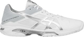 Men's GEL-SOLUTION SPEED 3 | WHITE/SILVER | Tennis | ASICS Outlet