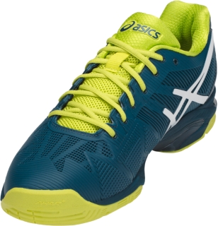 Asics gel solution speed 3 blue/white/sulphur men's on sale shoes