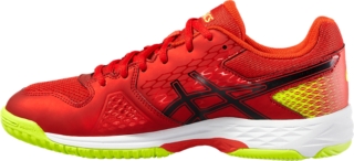 Men's GEL-DOMAIN 4 | VERMILION/BLACK/SAFETY YELLOW | Indoor Sports | ASICS  UK