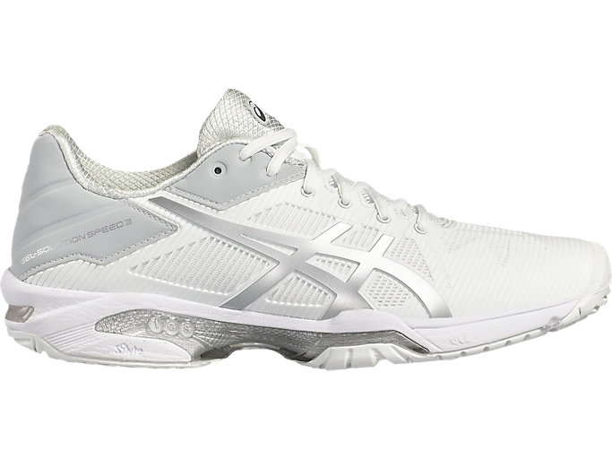 Image 1 of 6 of Women's WHITE/SILVER GEL-SOLUTION SPEED 3