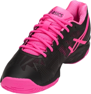 Women's GEL-Solution 3 | Black/Hot Pink/Silver | Tennis Shoes | ASICS