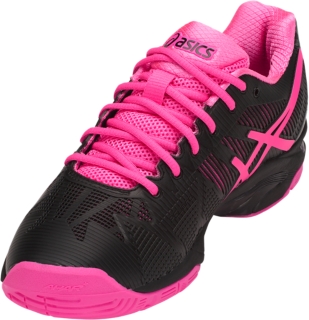 Women s GEL Solution Speed 3 Black Hot Pink Silver Tennis