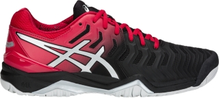 Men's GEL-RESOLUTION 7 | Black/Silver | Tennis Shoes | ASICS