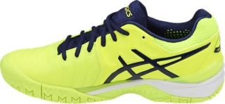 Men s GEL RESOLUTION 7 Safety Yellow Indigo Blue White Tennis