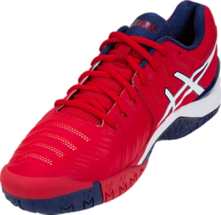 Asics men's gel resolution 7 outlet tennis shoes - blue/sulphur