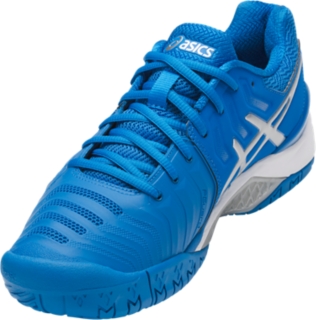 Asics gel resolution outlet 7 blue/silver/white women's shoes