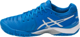 Asics men's gel resolution 7 outlet tennis shoes - blue/sulphur