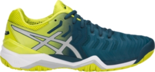 asics gel resolution 7 greyblackwhite men's shoes