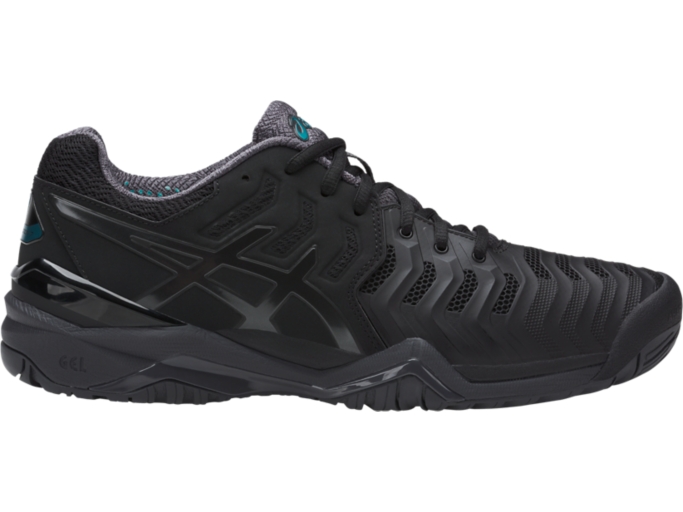 Asics gel resolution 7 greyblackwhite store men's shoes