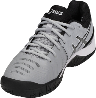 Asics gel resolution 2025 7 grey/black/white men's shoes