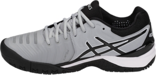 Asics gel resolution 2025 7 grey/black/white men's shoes