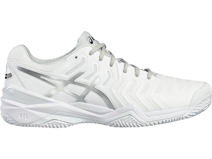 GEL-Resolution 7 Clay | White/Silver | Tennis Shoes | ASICS