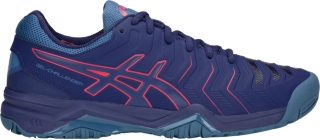 Men's GEL-CHALLENGER 11 | BLUE PRINT/RED ALERT | Shoes | ASICS Outlet