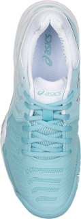 Asics gel resolution 2025 7 blue/silver/white women's shoes