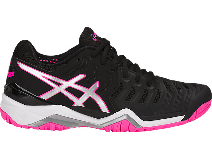 Image 1 of 7 of Women's BLACK/SILVER/HOT PINK GEL-RESOLUTION 7