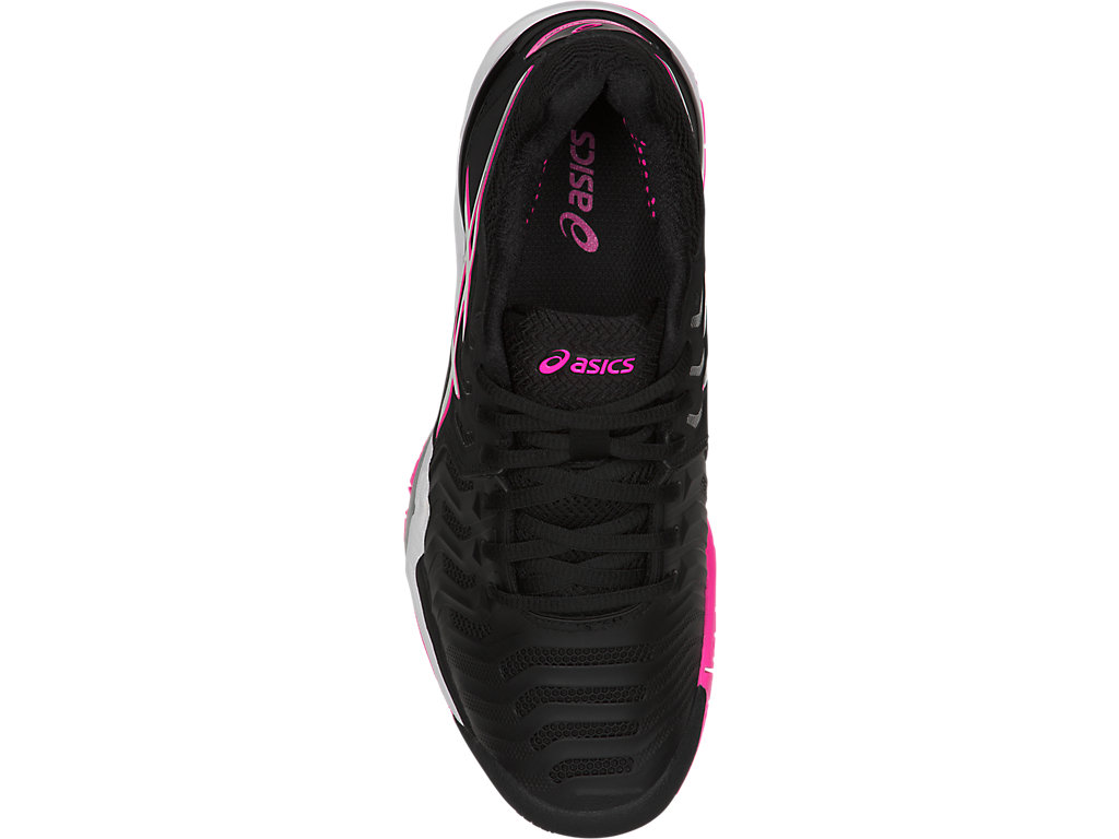 Gel Resolution 7 Women's Shoe Black/Silver/Hot Pink Size 7.5 