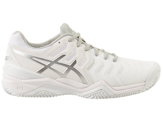 Women's 7 Clay Court | White/Silver Tennis Shoes ASICS