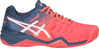 Women's GEL-RESOLUTION 7 CLAY | PAPAYA/WHITE | Tennis | ASICS Outlet