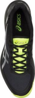 Men s GEL Court Speed Black Flash Yellow Tennis Shoes ASICS