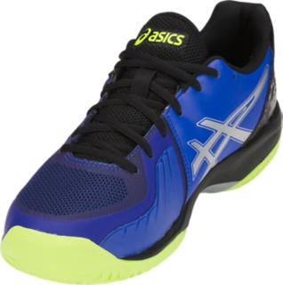 Men s GEL Court Speed Illusion Blue Silver Tennis Shoes ASICS