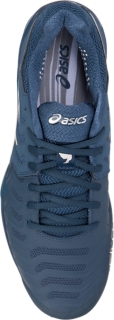 Asics mens gel-resolution novak 2025 tennis shoes - peacoat/silver