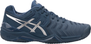 GEL-RESOLUTION 7 NOVAK (HERRINGBONE OUTSOLE) | MEN | Blue/White | ASICS New  Zealand