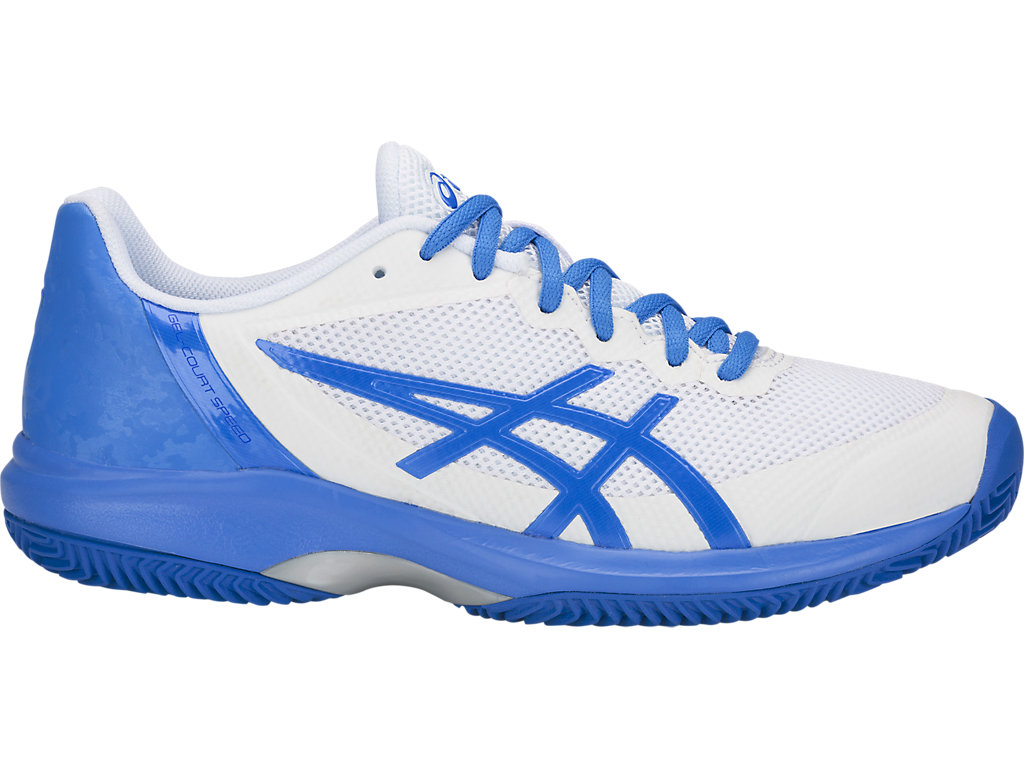 Women's GEL-Court Speed Clay | White/Coastal Blue | Tennis Shoes | ASICS