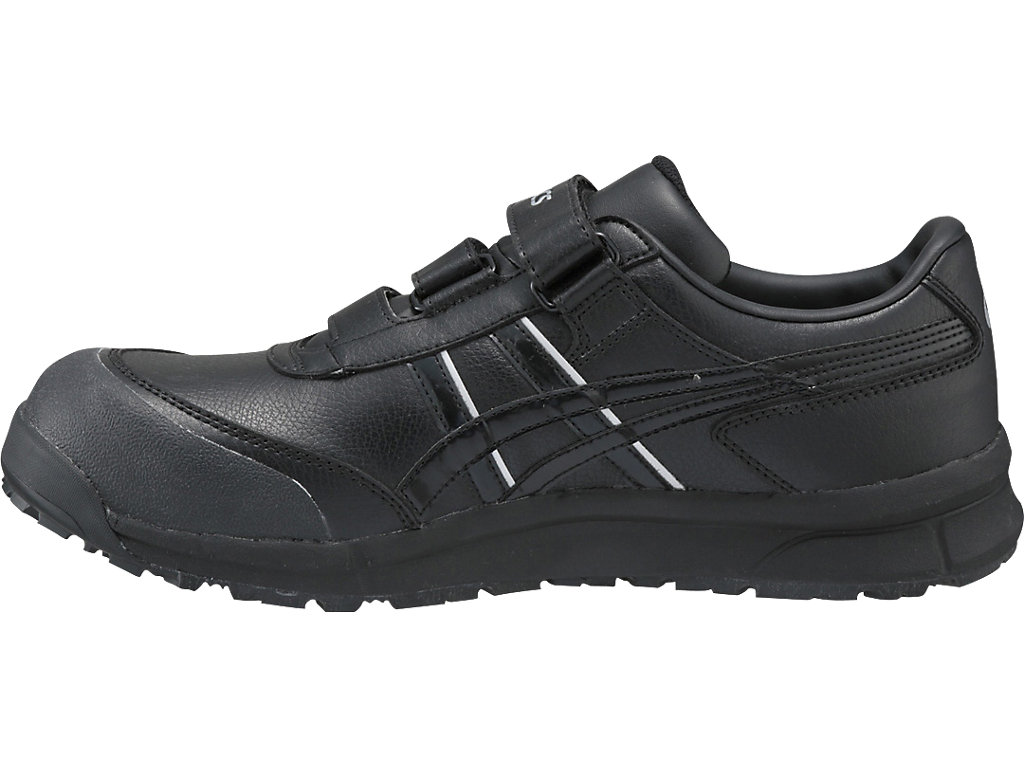 WINJOB CP301 | ブラック×ブラック | ローカット安全靴・作業靴【Asics 