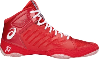 asics wrestling shoes red
