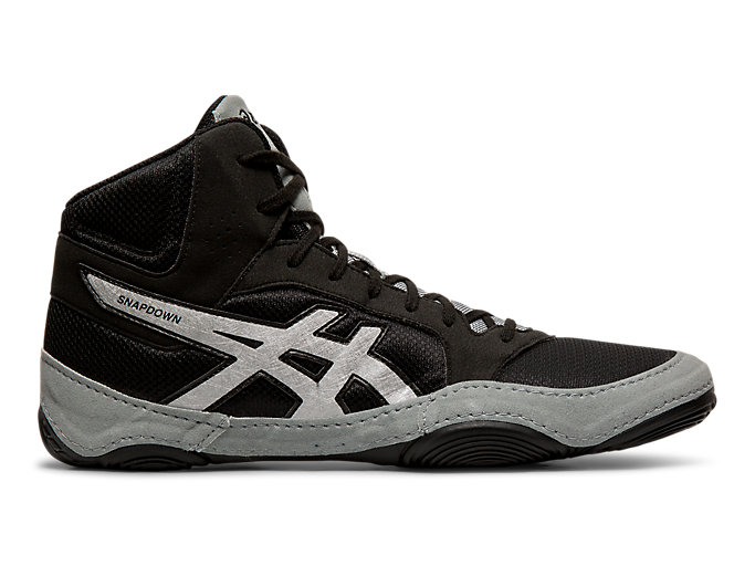 Image 1 of 7 of Unisex Black/Silver Snapdown 2 Wrestling Shoes