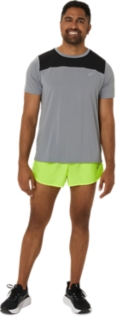 ASICS Men's Split Short Running Apparel, S, Evening Teal at  Men's  Clothing store