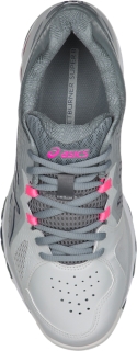 GEL NETBURNER SUPER 8 Women Glacier Grey Indigo Blue Stone Women s Netball Shoes ASICS Australia