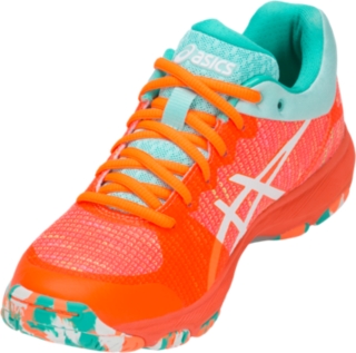 Asics orange netball sales trainers