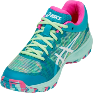 Asics gel professional 14 sale island blue junior netball trainers