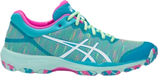 asics gel professional 14 4101 island blue netball trainers