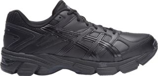 black leather asics mens