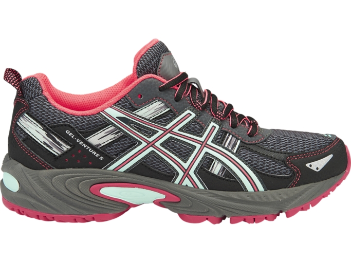 Women's GEL-VENTURE 5 | Carbon/Diva Pink/Bay | Running Shoes | ASICS