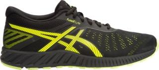 asics touch gel fuzex black running shoes