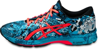 Asics gel-noosa tri 11 - island blue/flash on sale coral/black