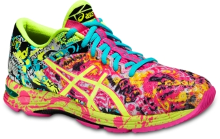 colorful asics running shoes