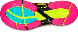 Asics women's gel-noosa tri shop 11 shoe - pink/yellow/black