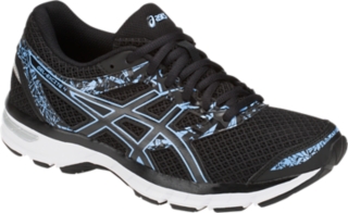 Asics women's gel-excite 4 running shoes 2025 - black/blue bell