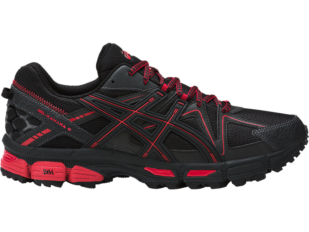 Men's GEL-Kahana 8 | Black/Classic Red/Phantom | Trail Running Shoes ...